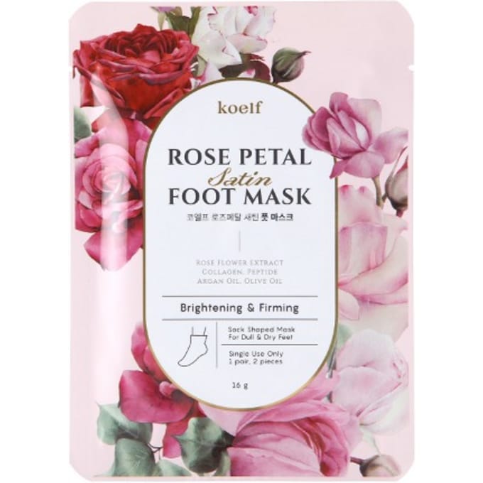 PETITFEE - Koelf Rose Petal Satin Foot Mask - 16g X 1stuk