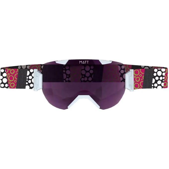 MATT skibril Ski Collectie Synchro Black - Orange (met 2 lenzen) - Zwart