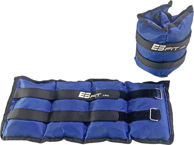 Enkelgewichten - Polsgewichten - 5 kg (2x2,5 kg) - blauw