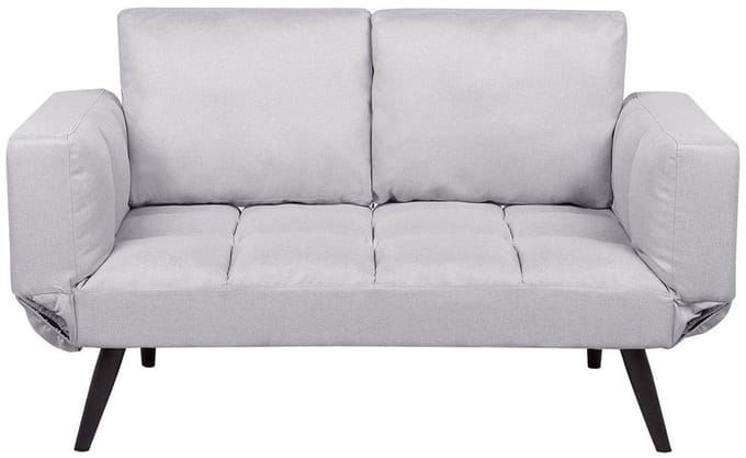 BREKKE - Slaapbank - Lichtgrijs - Polyester