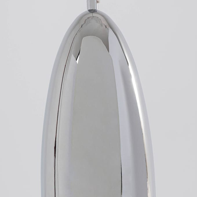 KARE Frozen hanglamp 1-lamp chroom Ø 17cm