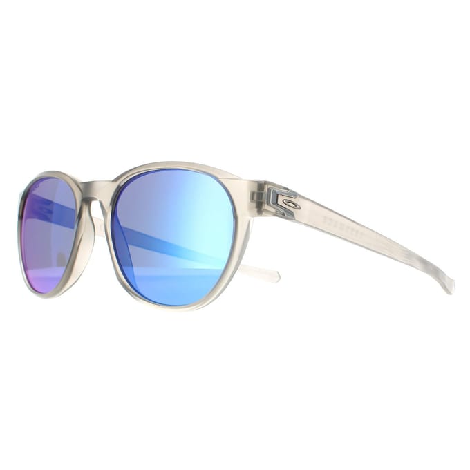 Oakley Ronde Mannen Matte Grijs Ink Prizm Sapphire Reedmace