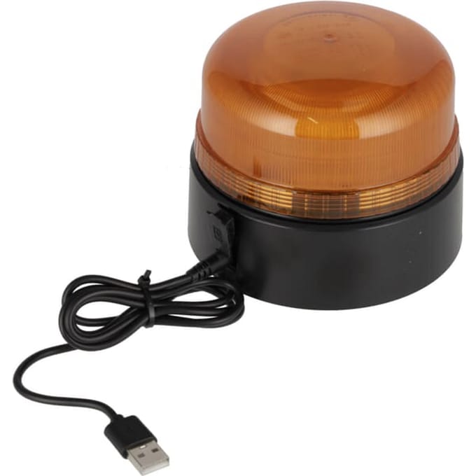 Zwaailicht led oplaadbaar oranje