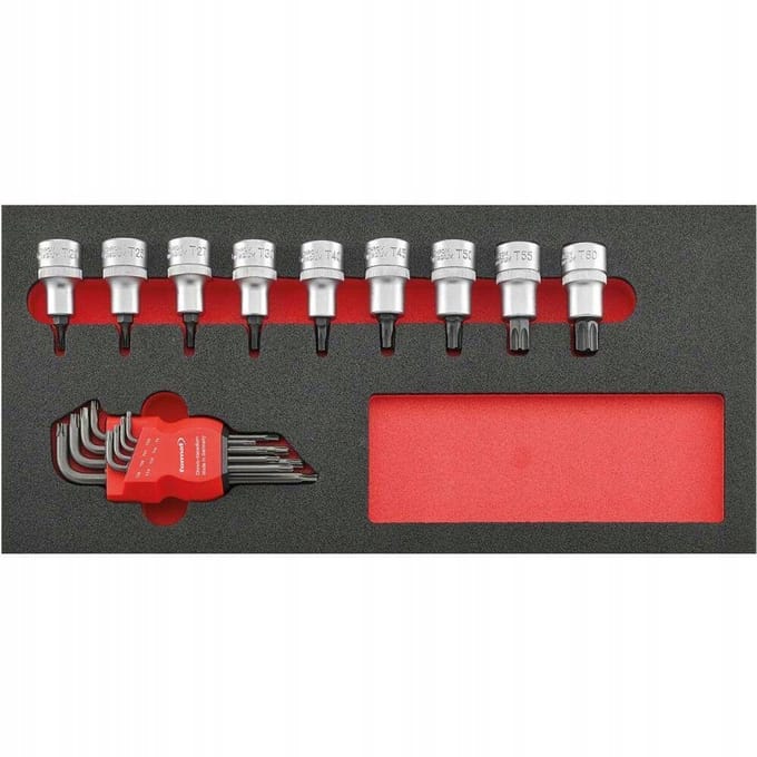 FORMAT Torx Bitset 1/2" - 10 delig - Werkplaatswaardig