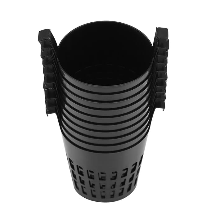 10 stuks Hoge Kwaliteit Gaaspot Netmand Hydroponisch Aeroponisch Kweekpotten black