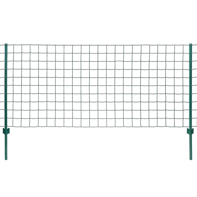vidaXL - Euro - hek - 20x1,2 - m - staal - groen