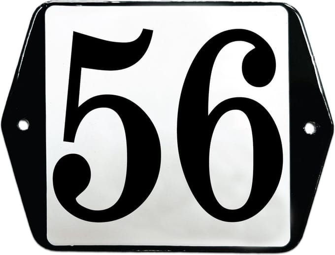 Emaille huisummer model oor - 56