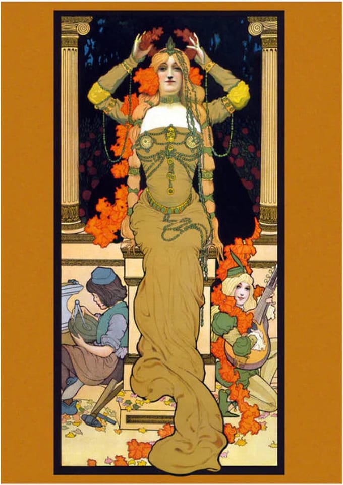 *SALE - Mustard Nouveau- Mint by Michelle decoupage papier A3