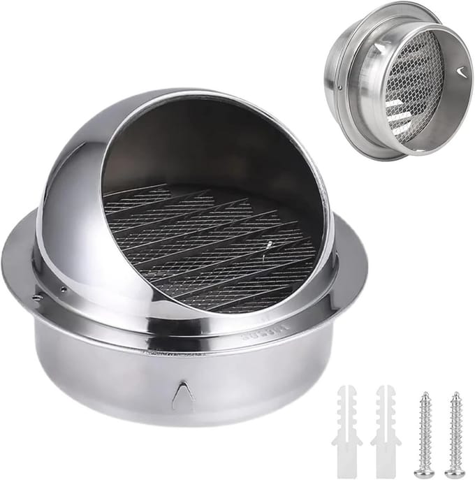 Verstelbaar ventilatierooster 120 mm voor afzuigsystemen