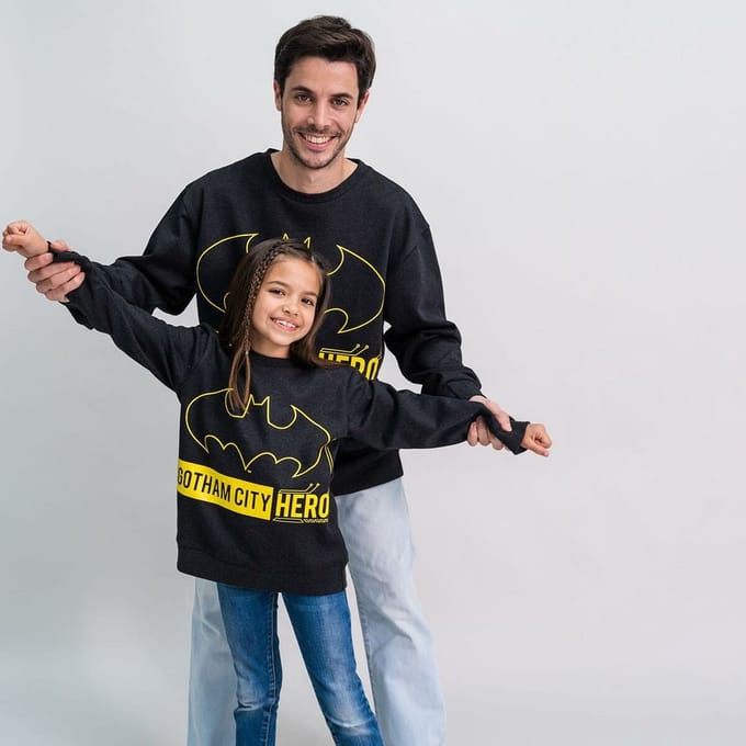 Men’s Sweatshirt without Hood Batman Black