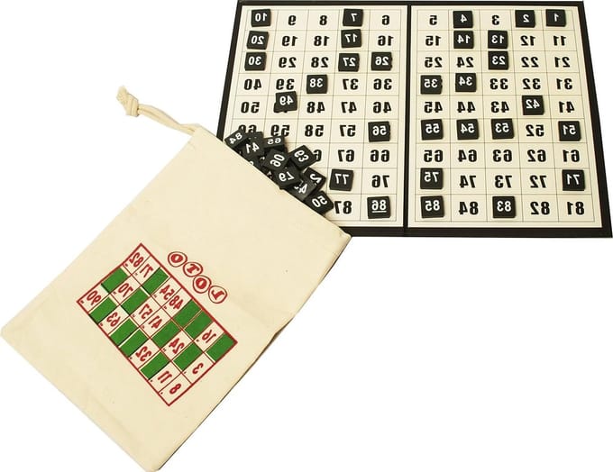 Bingo Set - Nummer Spel - Bingo Spelen - Compleet met Checkboard - 28 x 21 x 5 cm