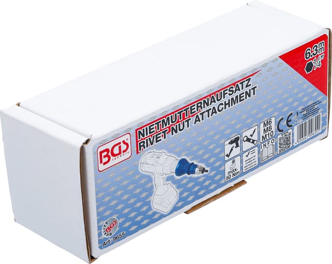 BGS Blindklinkmoerbevestiging M6 / M8 / M10 - 9655