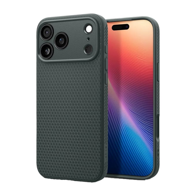 Spigen Liquid Air Hoesje Geschikt voor Apple iPhone 17 Pro - Back Cover Flexibel TPU Groen