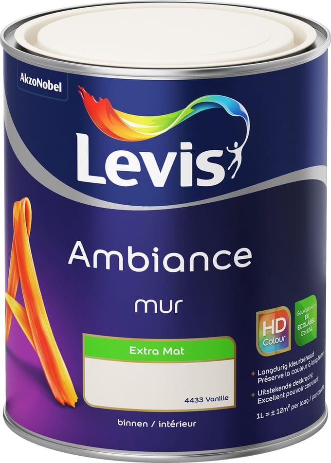 Levis - Ambiance Mur Extra Mat - Vanille - 1 L