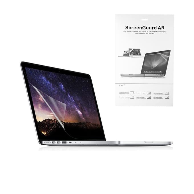 Ultra thin Crystal Clear Film Screen Guard Protector Laptop Cover For Mac Retina 15.4 inch white