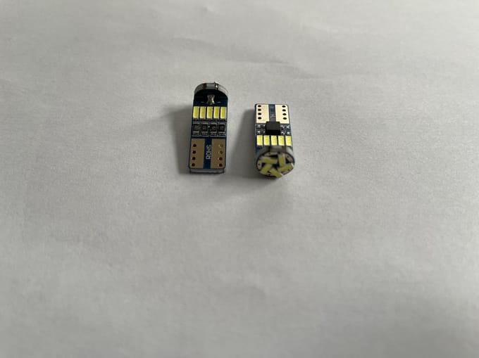 Set T10 ( W5W ) LED - canbus - 15 SMD - wit 6000K - interieur - kenteken - stadsverlichting