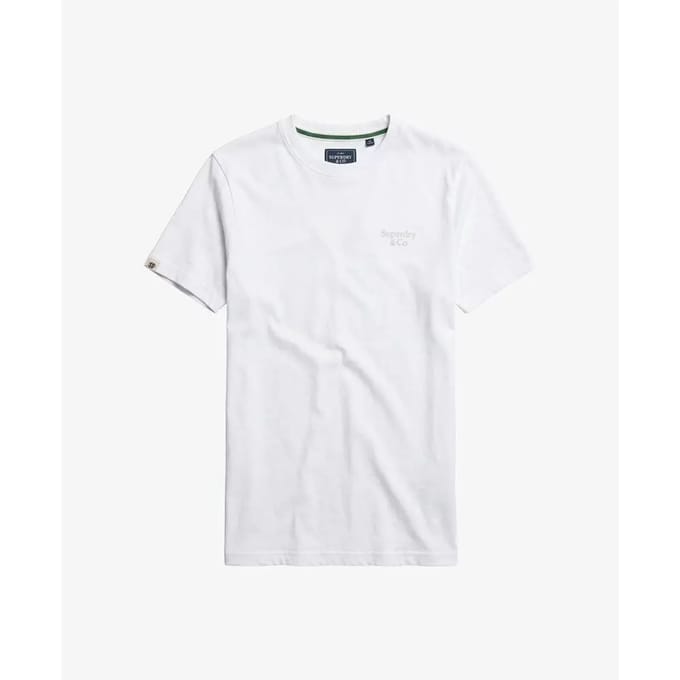 Superdry - Essential Serif Logo T-shirt Slanke Pasvorm - Heren - T-shirts