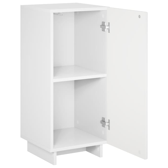 vidaXL - Dressoir - Wit - 33,5 - x - 34,5 - x - 75 - cm - Bewerkt - hout