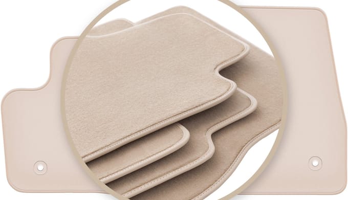 PREMIUM beige vloermatten voor: Ford Transit Connect FL bestelbus 2017-