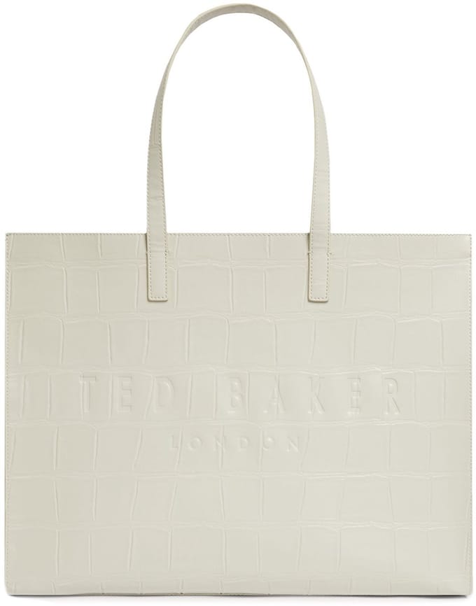 Ted Baker schoudertas Allicon Croc Effect Icon Bag Ivory crème