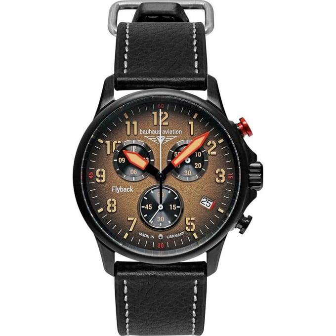 Bauhaus 2888-5 Aviation Blackwing chronograaf horloge