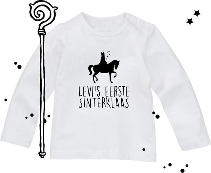 Strijkapplicatie _ Sinterklaas _ Naam eerste Sinterklaas