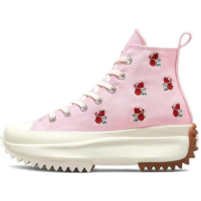 Converse Run Star Hike Platform High 'Geborduurd Bloemenpatroon - Sunrise Pin' 44.5 white