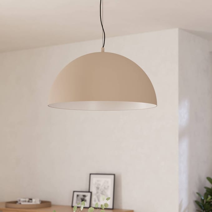 EGLO Gaetano 1 Hanglamp - E27 - Ø 53 cm - Zandkleur/Crème