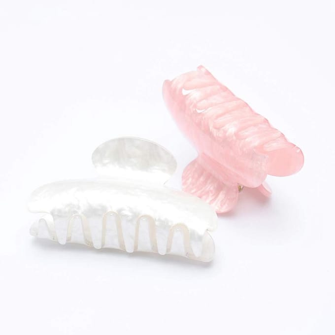 Set van 2 Roze Haarspeldjes Medium Formaat - Antislip Haarclips voor Dames en Meisjes