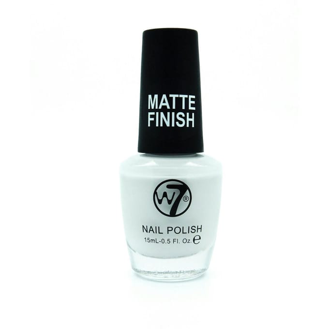 W7 Nail Polish 148 Matte White 15 ml
