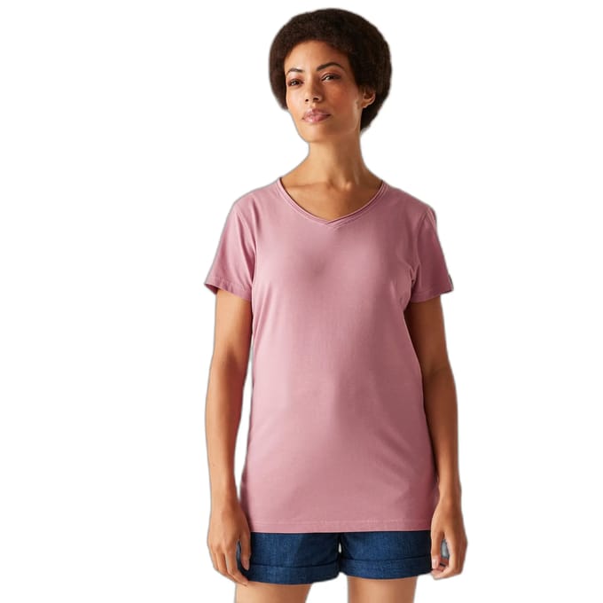 Dames-T-shirt met V-hals Regatta Elkie