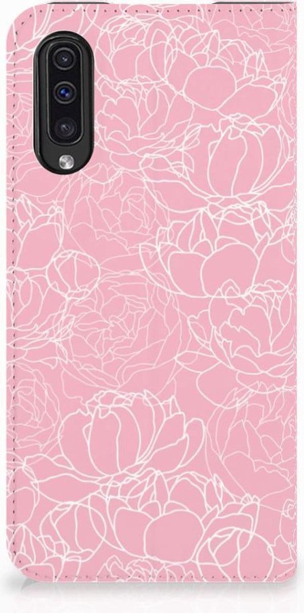 Samsung Galaxy A50 Smart Cover White Flowers