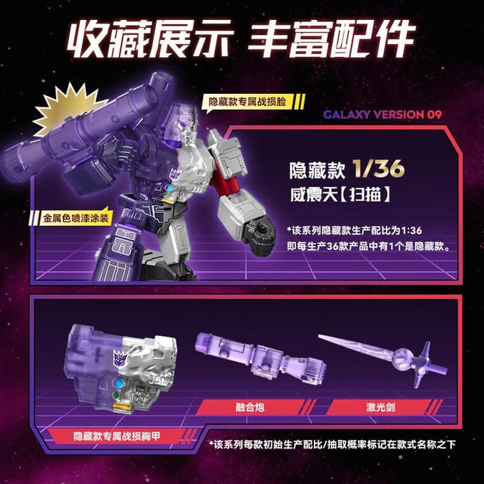 BLOKEES Originele Transformers GALAXY 9 Megatron Jetfire Bombshell Unicron Mirage Autobots Decepticons Actiefiguur Speelgoed Cadeau gray