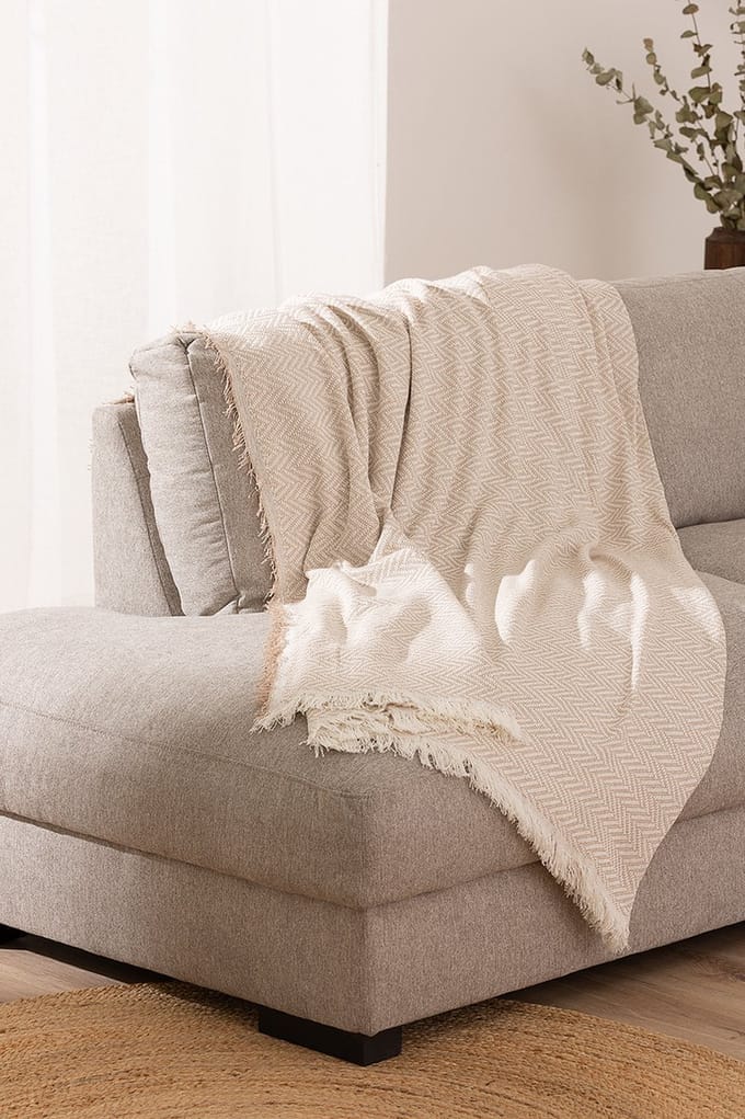 Belmarti Kenya plaid 230 x 260 cm - taupe