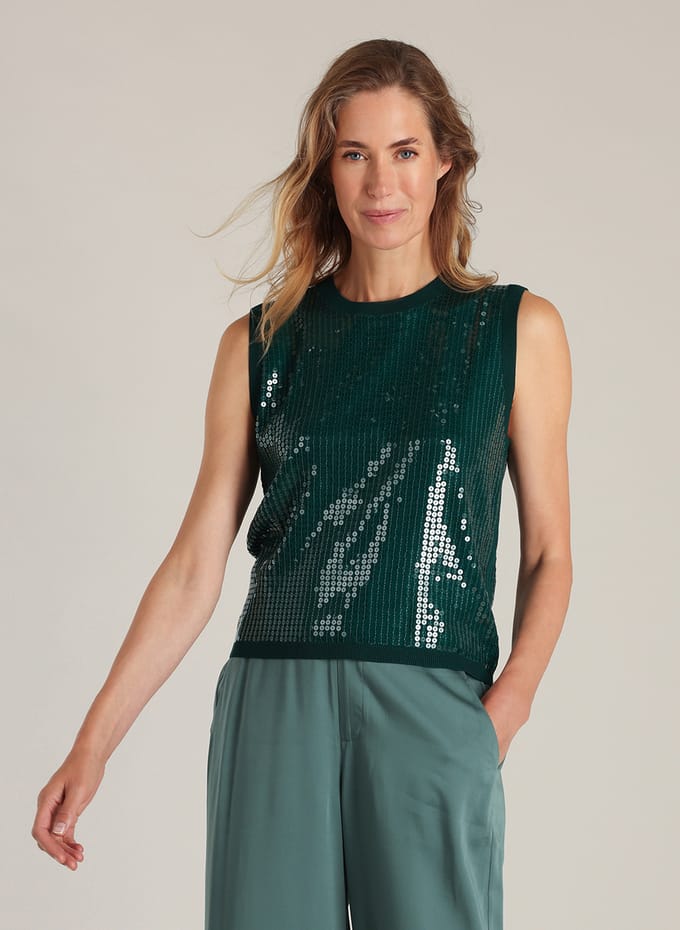 YEST YESTdelmira Tops - Teal Green - maat 48
