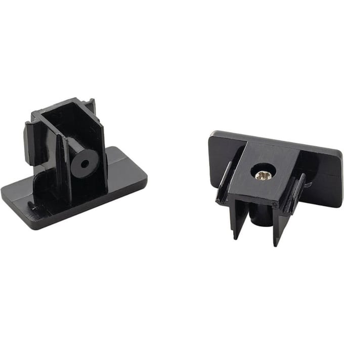 SLV Eindkappen 1-Ph.-HV rail, zwart, 2 stuks