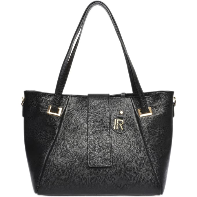 Isabella Rhea Zwart Rundleer Tas