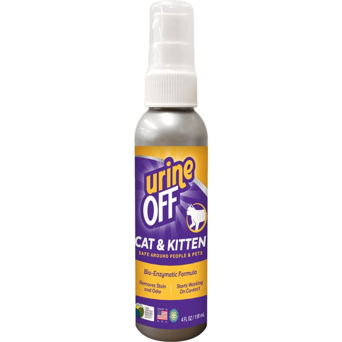Urine Off Kat - Kitten Urine Vlek en Geurverwijderaar - Spray - 118 ml