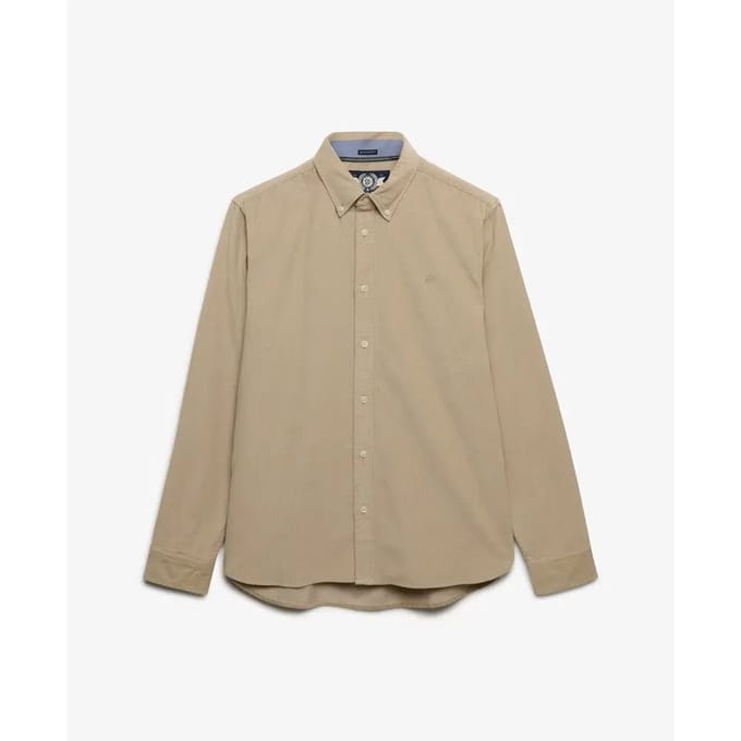 Katoenen ribfluweel overhemd met lange mouwen Superdry Classic Needle