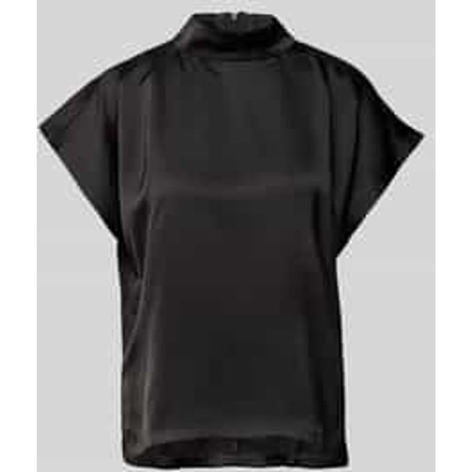 Slim fit blouseshirt met opstaande kraag, model 'Caneli'