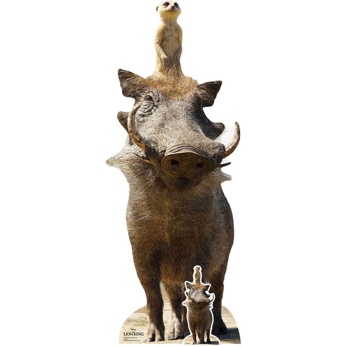 Timon and Pumbaa (Lion King Live Action) Life Size Cut-Out