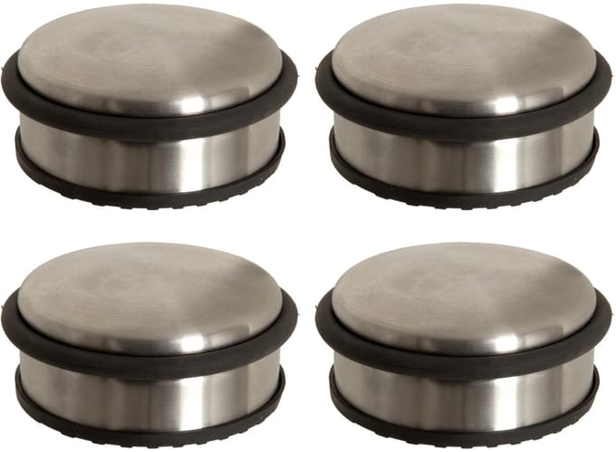 5Five Ronde deurstopper - 5x - 10 x 4,5 cm - van metaal - Deurstop gewicht - 930 gr