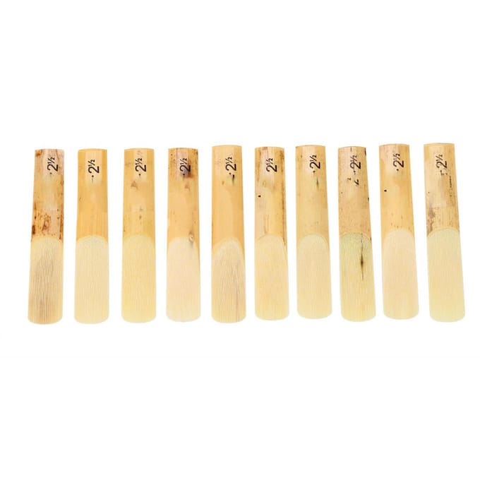 10 stuks Plastic B Flat 2.5 Klarinet Rietjes Reparatie Onderdelen Riet Accessoire beige