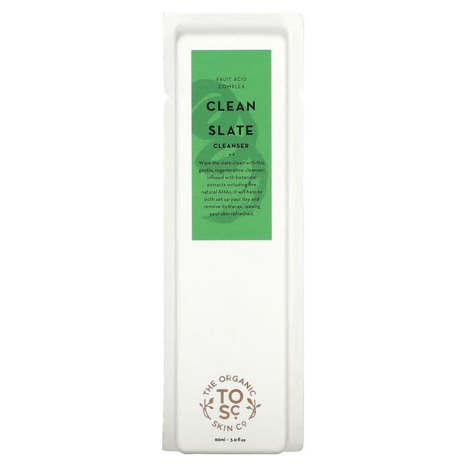 The Organic Skin Co., Clean Slate Cleanser, 3 fl oz (90 ml) white