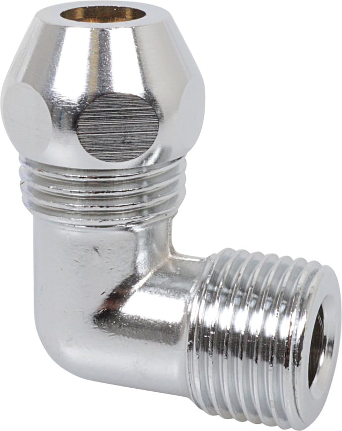 KIRCHHOFF MS Knelfitting-Knie 90° - Chroom - 3/8"BU x 10 mmQ