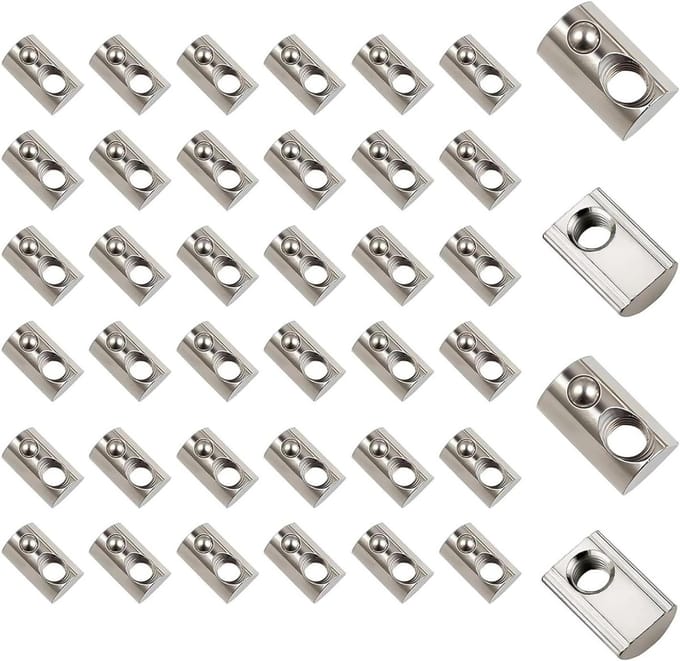 Solidchoice - 40 Stuks M6 T-Slot Aluminium Profiel Moeren