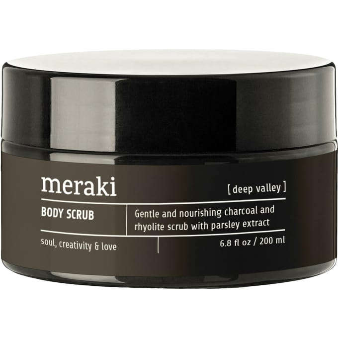 Meraki Houtskool bodyscrub Deep valley 200 ml