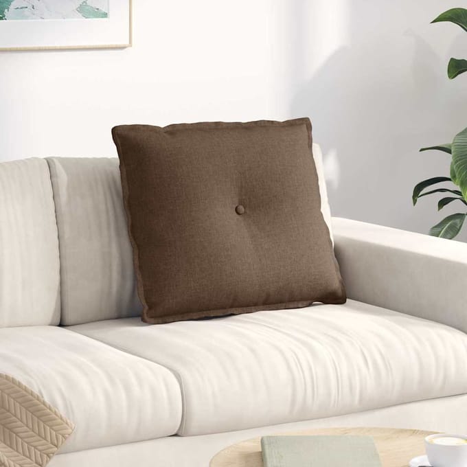 vidaXL - Rugkussen - Bruin - 200 - x - 19 - x - 50 - cm - Stof