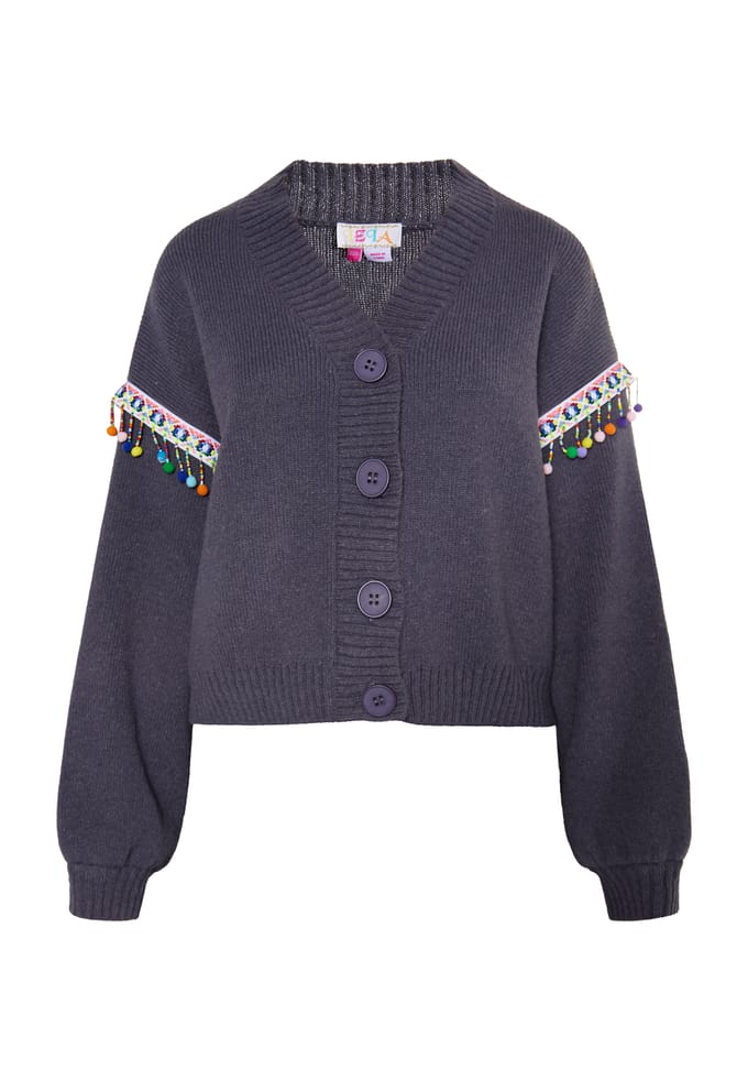 IZIA Vest Dames donkergrijs