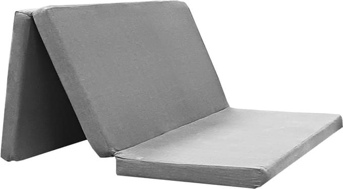 Vouwmatras Camper - Kampeer Matras - Buscamper Ombouw - Visco-elastisch Schuim - 180 x 120 cm - Grijs